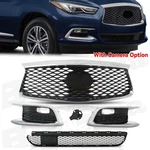For 2016-2020 Infiniti QX60 Fog Light Bezel Cover+ Front Bumper Grille. Fixed Price $196.00.