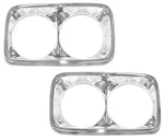 1967 1968 1969 1970 1971 1972 Truck Chrome Headlight Bezels #69-13045-GMC*. Fixed Price $134.00.
