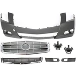 Bumper Cover Grille Assembly Kit For 2008-2011 Cadillac Cts Set Of 7. Fixed Price $486.65.