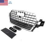 Front Bumper Cover Upper Main Grille Assy Matte Silver For 2016- 19 SQ7 Style. Fixed Price $389.00.