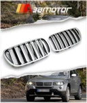 Chrome Front Hood Kidney Grilles 2PCS Fit For 2007-2010 Bmw X3 E83 Lci. Fixed Price $79.99.