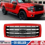 New Race Red Front Bumper Grille 2009-2014 Ford F150 F-150 King Ranch Tremor. Fixed Price $182.99.