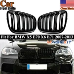 For 2007-2013 Bmw E70 E71 X5 X6 Front Kidney Grille Dual Slats Gloss Black. Fixed Price $35.99.