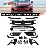 12PCS Bumper Grille Mesh Fog Light Cover Molding Trim Fits Honda Civic 2019-2021. Fixed Price $119.99.