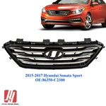 Fits 2015-2017 Hyundai Sonata Sport Front Upper Grille Chrome 86350-C2300. Fixed Price $69.99.