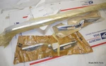 Nos Mopar 1976 1977 Plymouth Volare Roadrunner Upper Grille/fenders Mldgs Set. Fixed Price $489.95.