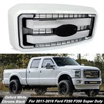 Oxford White & Chrome Front Bumper Grille 2011-2016 F250 F350 Sd Lariat. Fixed Price $270.99.