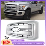 Ingot Silver Front Radiator Grille Ford F250 F350 Super Duty 2011-2016. Fixed Price $222.99.