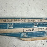 Gm 6260492 GR.08-132 EK3 Lh Or Rh Grille Extension 1974 Chevy Caprice Nos. Fixed Price $70.00.