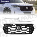 Front Bumper Upper Grille Glossy Black & Chrome Moldings For 2023-25 Honda Pilot. Fixed Price $109.95.