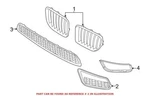 For Bmw Genuine Grille Front Lower Outer 51117845542. Fixed Price $90.17.