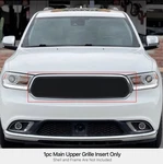 Fits 2014-2020 Dodge Durango Main Upper Stainless Black Mesh Grille Insert. Fixed Price $170.00.