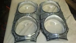 1965 Dodge Polara Left Right Head Light Bezel Part # Mopar 2445249 2445248. Fixed Price $200.00.