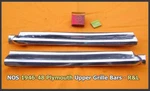 Nos 1946-1948 Plymouth Top Grille Bar Pair Special Deluxe Convertible 1947 Rod. Fixed Price $85.00.