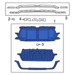 For Ram 1500 2025 68668820AA Front Upper Grille. Fixed Price $559.06.