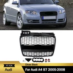 Gloss Black Front Upper Grille Honeycomb For Audi A4 B7 Standard 2005-2008. Fixed Price $111.14.