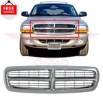New Front Grille Chrome With Black Fits 1997-2004 Dodge Dakota 1998-2003 Durango. Fixed Price $127.33.