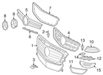 Mercedes Benz Genuine CLS550 2012-2014 Left Outer Grille Oe 2188850853. Fixed Price $97.98.
