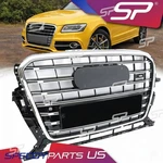 Chrome Front Upper Bumper Grille W/ Frame For Audi SQ5 S-line 2013-2017. Fixed Price $185.24.