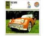 Triumph TR3A Roadster Orange Automobilia Card 1957 British Aa Badge. Fixed Price $15.99.