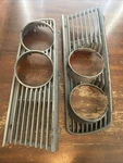 1982-1988 Bmw E28 Grills Full Set Left +right Fits Seal Beam Only Oem. Fixed Price $47.20.