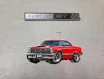 Nice 1966 1967 Ford Fairlane Gt Door Panel Emblem C6OB63208A04 #4B. Fixed Price $75.00.