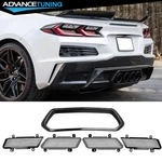 For 23-25 Corvette C8 Z06 ZR1 Oe Style Rear Diffuser Exhaust Bezel + Grille Iron. Fixed Price $215.99.