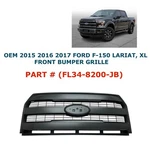 Oem 2015 2016 2017 Ford F-150 Lariat Xl Front Bumper Grille FL34-8200-JB. Fixed Price $110.00.