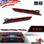 Red Bumper Rear Fog Lamp Led Tail Brake Signal Lights 2015-2017 Ford Mustang. Fixed Price $29.99.