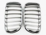 Bmw X3 F25 2011-13 14 Front Bumper Upper Kidney Grille Silver/chrome. Fixed Price $50.00.