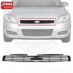 New Front Grille Chrome Shell With Dark Gray For 2006 2011 Chevrolet Impala. Fixed Price $58.90.