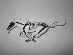 1999 2000 2001 2002 2003 2004 Ford Mustang Grille Emblem Reverse Skeleton. Fixed Price $17.99.