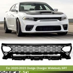Black Front Grille For 2020-2023 Dodge Charger Upper Widebody Srt Assembly. Fixed Price $80.00.