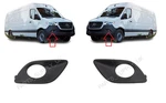 New For Mb Sprinter 2018- Bumper Fog Light Grille Pair Set Black Matte. Fixed Price $78.38.
