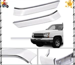 Grille Trim Set, Compatible With 2003-2007 Chevy Silverado 1500 Classic Hd 2500. Fixed Price $49.40.