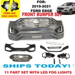 2019 2020 2021 Ford Edge Front Bumper Set Upper Lower Fog Covers 11PC. Fixed Price $729.00.