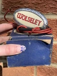Nos British Leyland Wolseley Grille Badge Emblem With Wiring. Fixed Price $201.84.