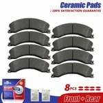 Front & Rear Ceramic Brake Pads Set For Chevy Silverado Gmc Sierra 2500 3500 Hd. Fixed Price $55.11.