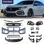 For 2020-21 Honda Civic Front Bumper Grille Set W/fog Light/headlight Trim Black. Fixed Price $369.97.