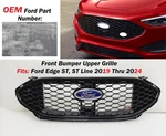 Oem 2019-2024 Ford Edge St Front Bumper Upper Grille Black KT4Z-8200-BA Genuine. Fixed Price $250.00.