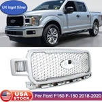 Front Upper Grille Assembly Ux Ingot Silver&chrome Ford F150 F-150 2018-2020. Fixed Price $169.99.