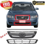 For 2006-2008 New Front Bumper Upper Lower Grille + Molding Trim Hyundai Sonata. Fixed Price $160.90.