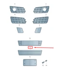 New Audi A7 Sportback Front Bumper License Plate Holder 4G8807287D3FZ. Fixed Price $123.27.