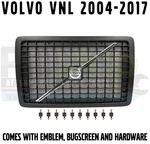 Front Hood Radiator Grille Volvo Vnl 2004-2017 Black Emblem Bug Screen Hardware. Fixed Price $179.99.