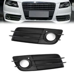 2PCS Front Bumper Black Fog Light Grille Cover For Audi A4 S-line S4 2008-12 Us. Fixed Price $85.78.