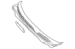 Genuine Nissan Cowl Grille 66862-6MR1A. Fixed Price $178.75.