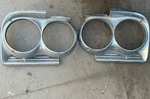 1961 Pontiac Catalina Bonneville Headlight Bezel Set Pair. Fixed Price $180.00.