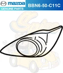 Genuine Mazda BBN6-50-C11C Right Front Fog Lamp Bezel Cover 2010-2013. Fixed Price $38.76.