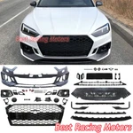 For 2018-2019 Audi A5 B9 RS5 Style Front Bumper + Black Honeycomb Grille. Fixed Price $1019.70.