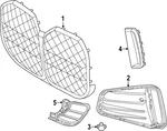 Genuine Bmw Outer Grille 51-11-8-078-632. Fixed Price $98.99.
